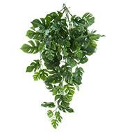 Chute de philodendron artificiel 99 feuilles L 70 cm Vert