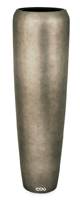 Bac rsine synthtique et feuille d'argent  34 cm H 75 cm Int. colonne mtal bronze