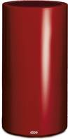 Bac fibres de verre robuste et revêtement gelcoat qualité marine Ø 42 cm H 75 cm Ext. rond haut rouge rubis