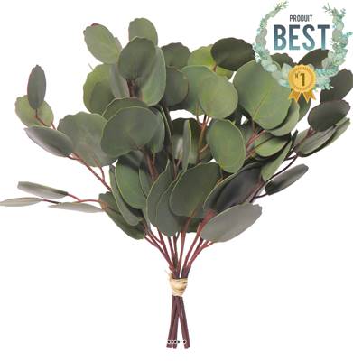 Buisson de branches d’eucalyptus artificielles, H 30 cm - BEST