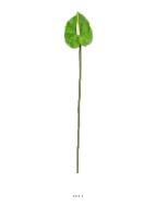 Tige Anthurium artificiel L 66 cm Vert