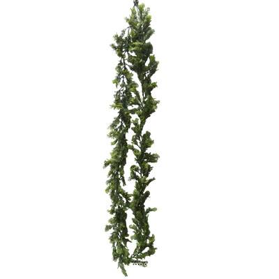 Guirlande de fougère orientale artificielle L 260 cm plastique D 12 cm