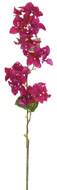 Branche de Bougainvillier artificielle H 83 cm D 20 cm Rose fushia tige armée