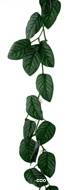 Guirlande verte artificielle de Philodendron – 170 cm x 30 cm, 36 feuilles + 3 petites, réaliste