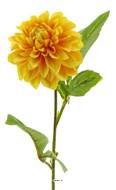 Fleur artificielle Dahlia H 48 cm – Une fausse fleur au réalisme saisissant Jaune