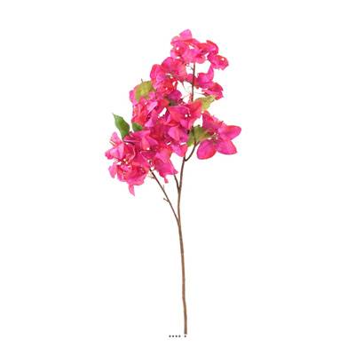 Branche de Bougainvillier artificielle H 68 cm tige armée Rose-Fuschia
