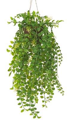 Pilea artificielle en pot L 50 cm très originale en suspension