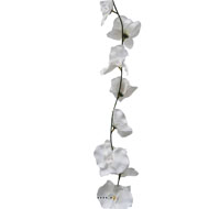 Guirlande de fausses orchidées en tissu L 180 cm l 8 cm