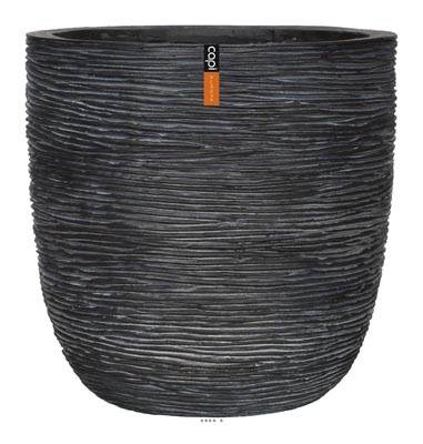 Bac Fibres et magnesium Hilo Ext. EggPot D 28 x H26 cm Noir