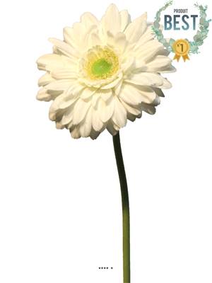 Gerbera artificiel, H 48 cm Crème - BEST