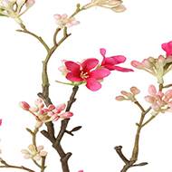 Branche de Jasmin factice 10 fleurs H50cm Superbe branche Rose fushia