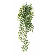 Chute de tradescantia artificiel H 85 cm Vert/Rose