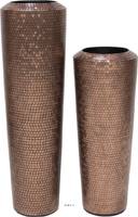 Bac mosaque fibres de verre  40 cm H 135 cm Int. colonne bronze