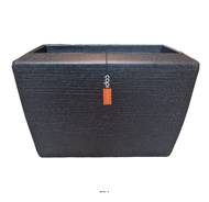 Jardinière Arc en matières recyclées Noire 40 cm H 60 cm