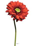 Gerbera artificiel, H 48 cm Rouge - BEST