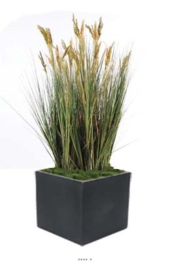 Isolepsis artificiel Graminée Papyrus scirpes H 120 cm en pot