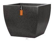Bac en pures Fibres Baya Ext. Cube evase L 33 x 33 x H28 cm Noir