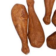 Cuisses de poulet cuites en Plastique soufflé par lot de 5, H 13 cm L 4,5 cm