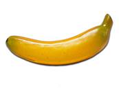 Banane artificielle en plastique 18 cm