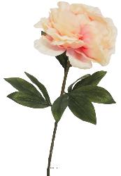 Pivoine artificielle Rose tendre H 63 cm trs belle tte