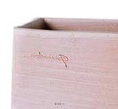 Jardinière contemporaine rectangulaire en terre cuite, L 21 x l 12 x H 13 cm, Terre cuite