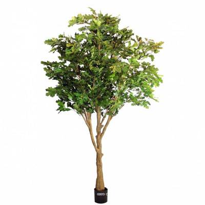 Grand chêne artificiel haute qualité H 280 cm L 180 cm Vert