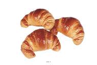 Croissant artificiel en lot de 3 en Plastique soufflé L 120x80 mm