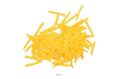 Frites artificielles en lot de 100 en Plastique soufflé L 60 mm