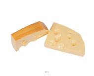 Tranches de Gruyere artificiel x2 en Plastique soufflé L 160x100 mm