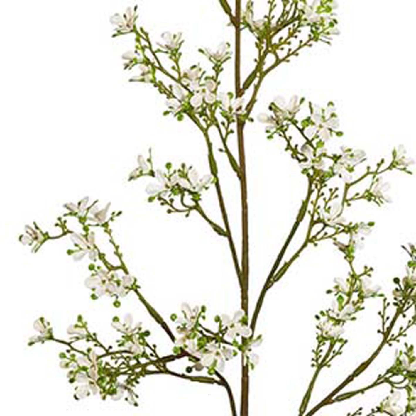 Jasmin Artificiel en piquet H 77 cm Superbe branche fleurie Crème