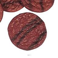 Steak hache Cuit Hamburguer en lot de 6 en Plastique soufflé D 100 mm