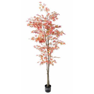 Aralia Arbre Artificiel H 220 cm D 90 cm Automne en pot