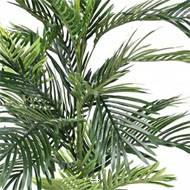 Joli palmier areca artificiel en pot multitroncs H 120 cm Vert