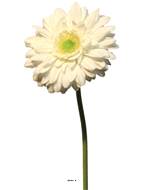 Gerbera artificiel, H 48 cm Crème - BEST