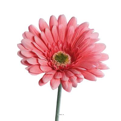 Gerbera artificiel, H 56 cm - D 11 cm superbe Rose