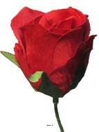 tête de rose Artificielle D 5 cm sur tige idéale mariage Rouge