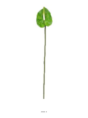 Tige Anthurium artificiel L 66 cm Vert