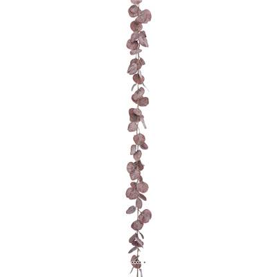 Guirlande de feuilles d'eucalyptus artificiel pourpre L 180 cm