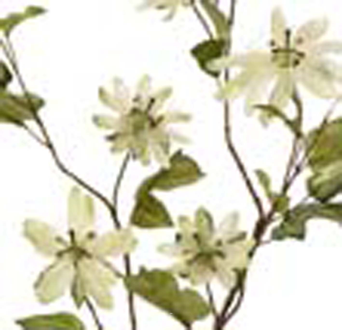 Passiflore artificielle en branche 6 fleurs et 2 boutons H 100 cm magnifique