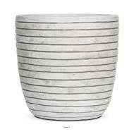 Bac en pures Fibres Natura Ext. Eggpot Ivoire D 43 X H 41 cm