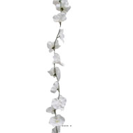 Guirlande de fausses orchidées en tissu L 180 cm l 8 cm