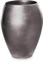 Bac rsine synthtique et feuille d'argent  17 cm H 24 cm Int. bullet mtal bronze
