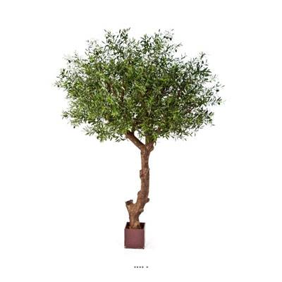 Superbe olivier majestueux artificiel en pot H 270 cm