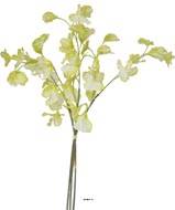 Pois de senteur fleur artificielle en 3 branches H 50 cm Crme vert