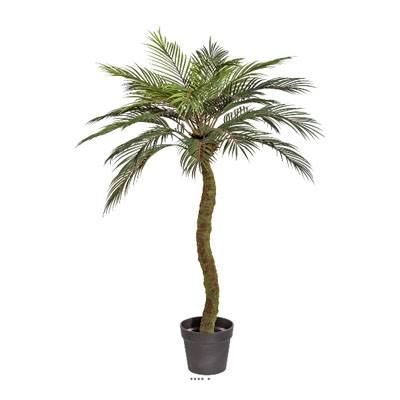 Palmier Phoenix Artificiel Tronc Large en pot H 120 cm Vert