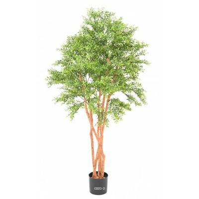 Eucalyptus artificiel en pot extérieur multri-troncs H 150 cm Vert