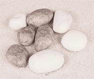 Assortiment de pierres en lot de 8 en Plastique souffl L 80-100 mm