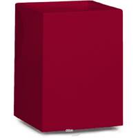Bac fibres de verre robuste et revêtement gelcoat qualité marine 40 x 40 cm H 50 cm Ext. carré haut rouge rubis