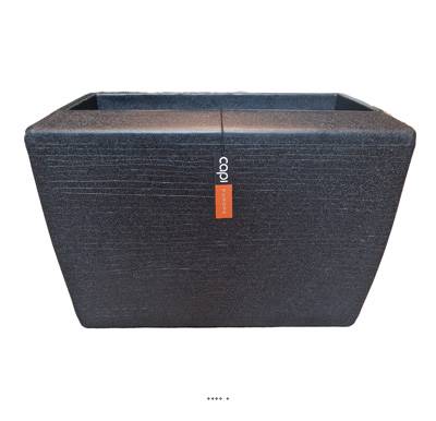Jardinière Arc en matières recyclées Noire 40 cm H 60 cm