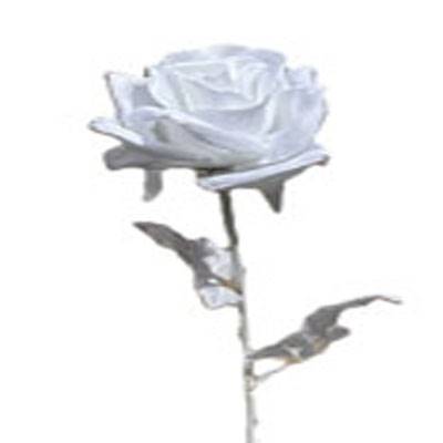 Rose artificielle Blanche pure Whity H 72 cm D 11,50 cm